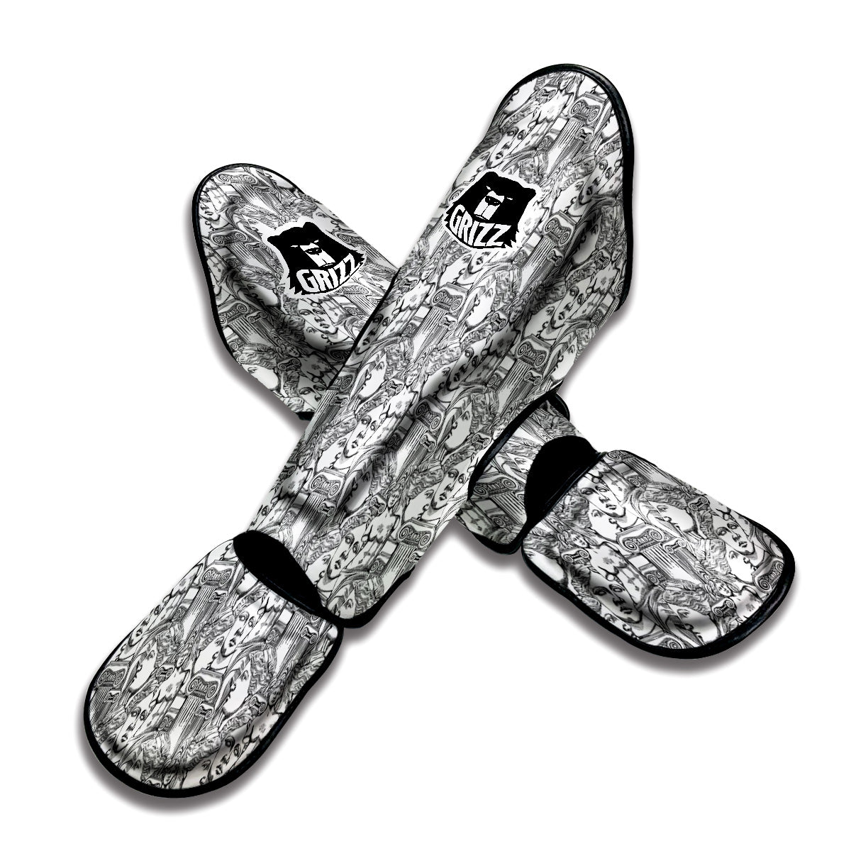 Venus Milos Print Pattern Muay Thai Shin Guards-grizzshop