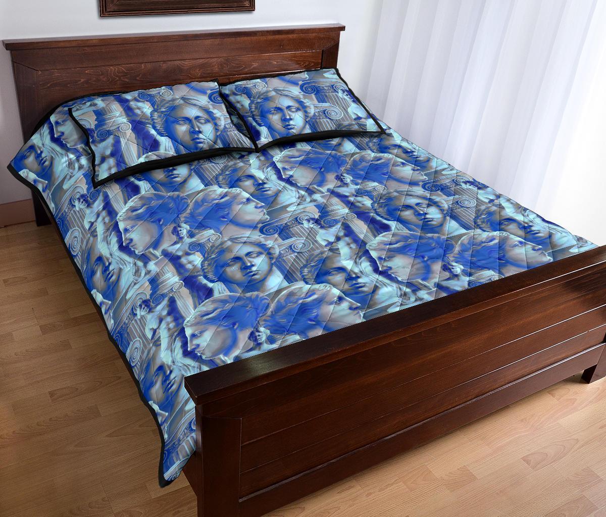 Venus Pattern Print Bed Set Quilt-grizzshop
