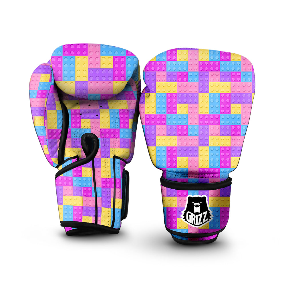 Video Game Colorful Block Puzzle Print Boxing Gloves-grizzshop