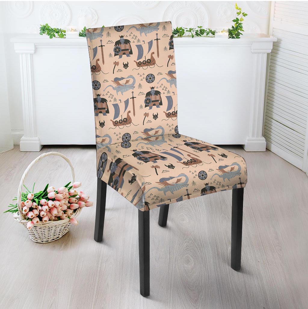 Viking Cartoon Norse Chair Cover-grizzshop