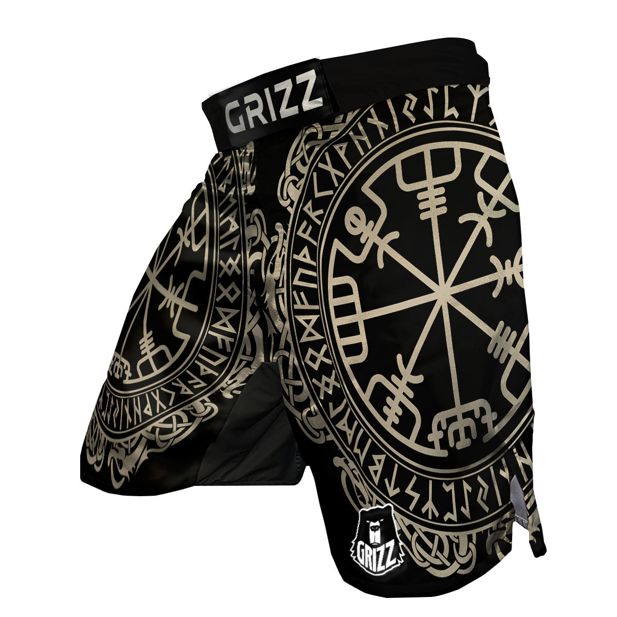 Viking Helm Of Terror Scandinavian Print MMA Shorts-grizzshop