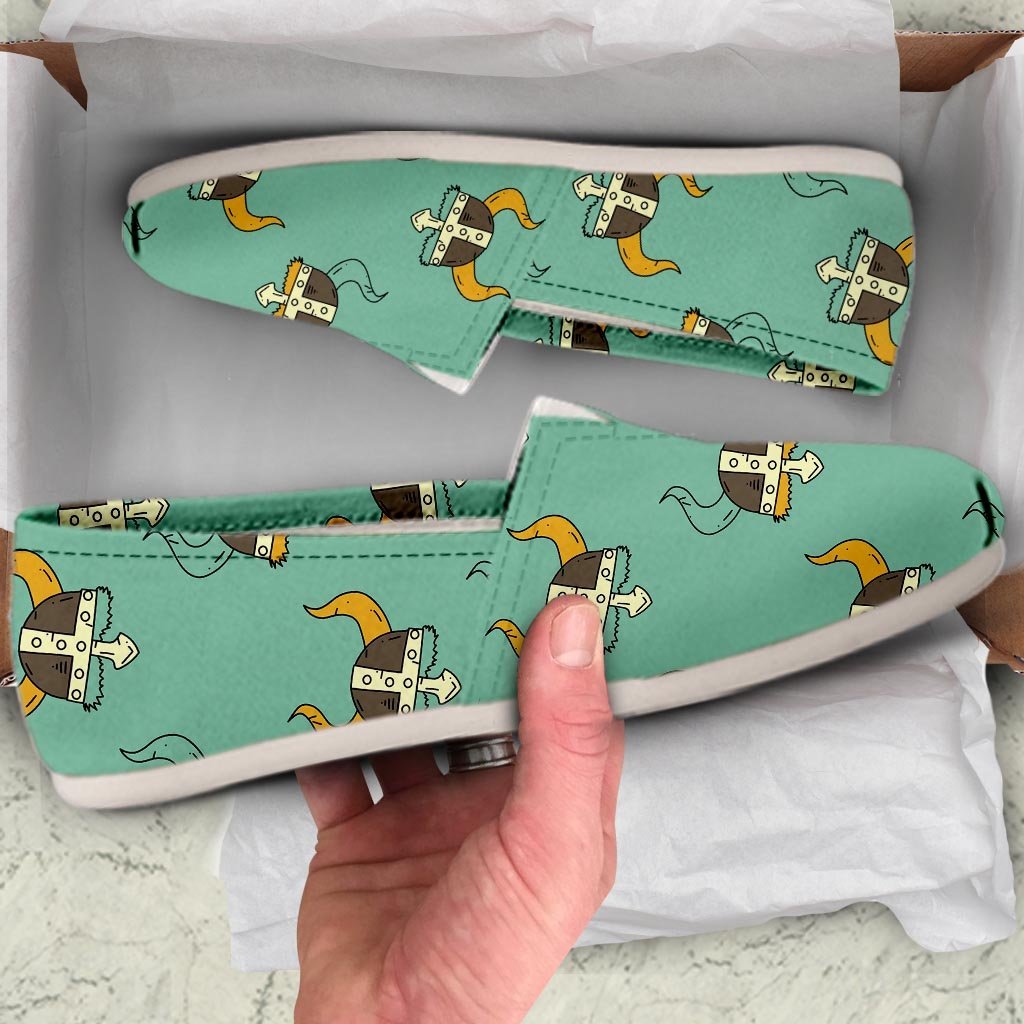Viking Helmet Canvas Shoes-grizzshop
