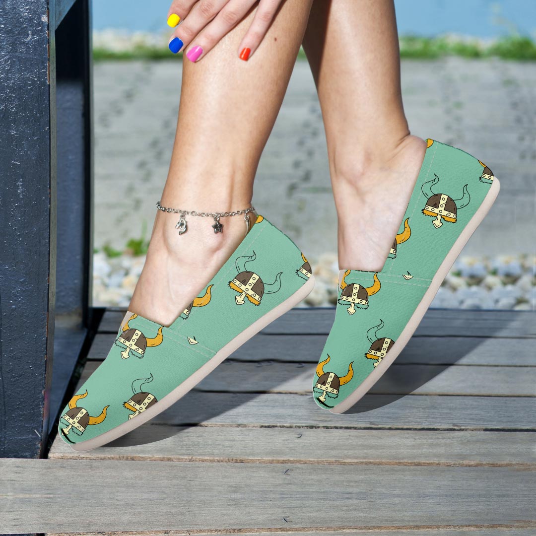 Viking Helmet Canvas Shoes-grizzshop