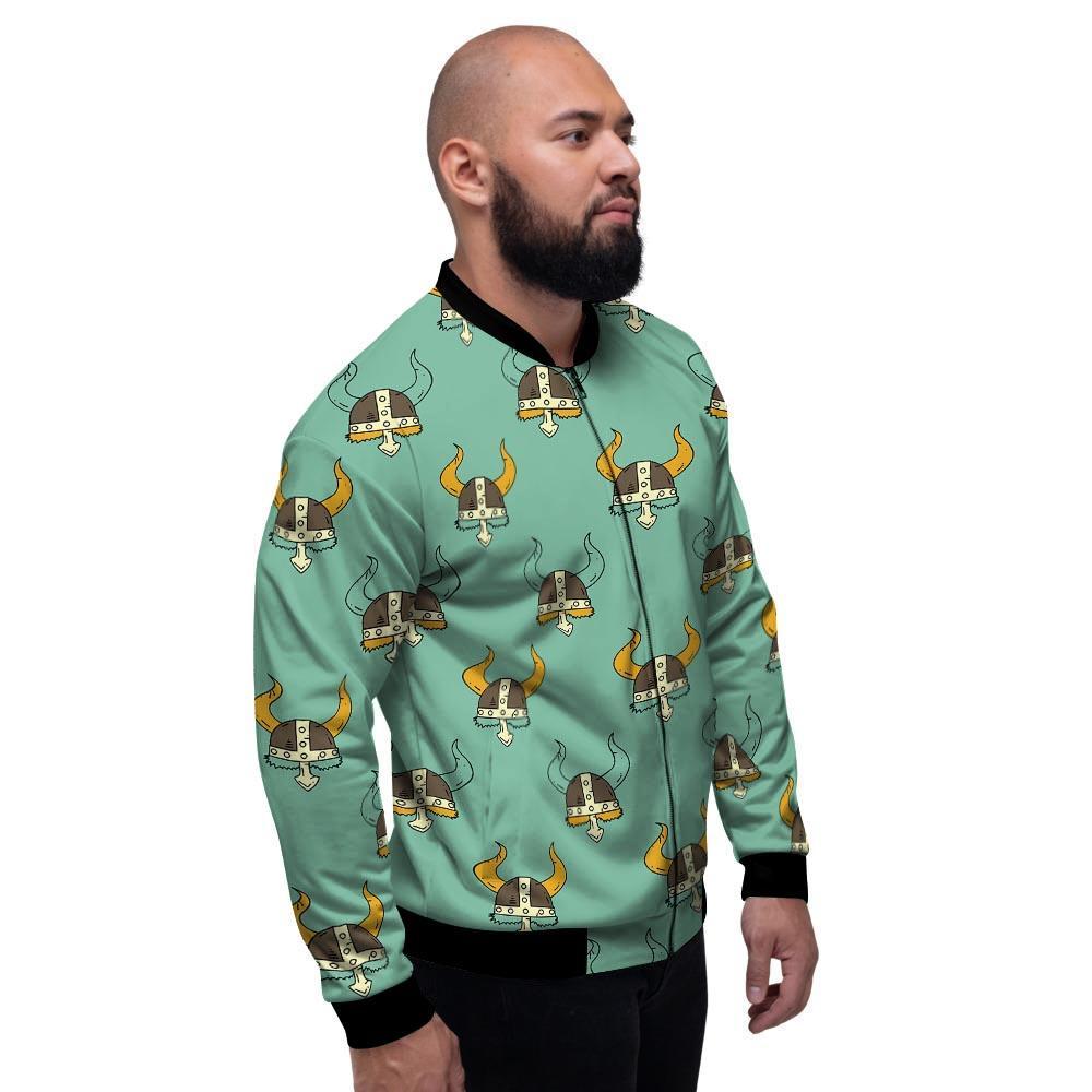 Viking Helmet Men's Bomber Jacket-grizzshop