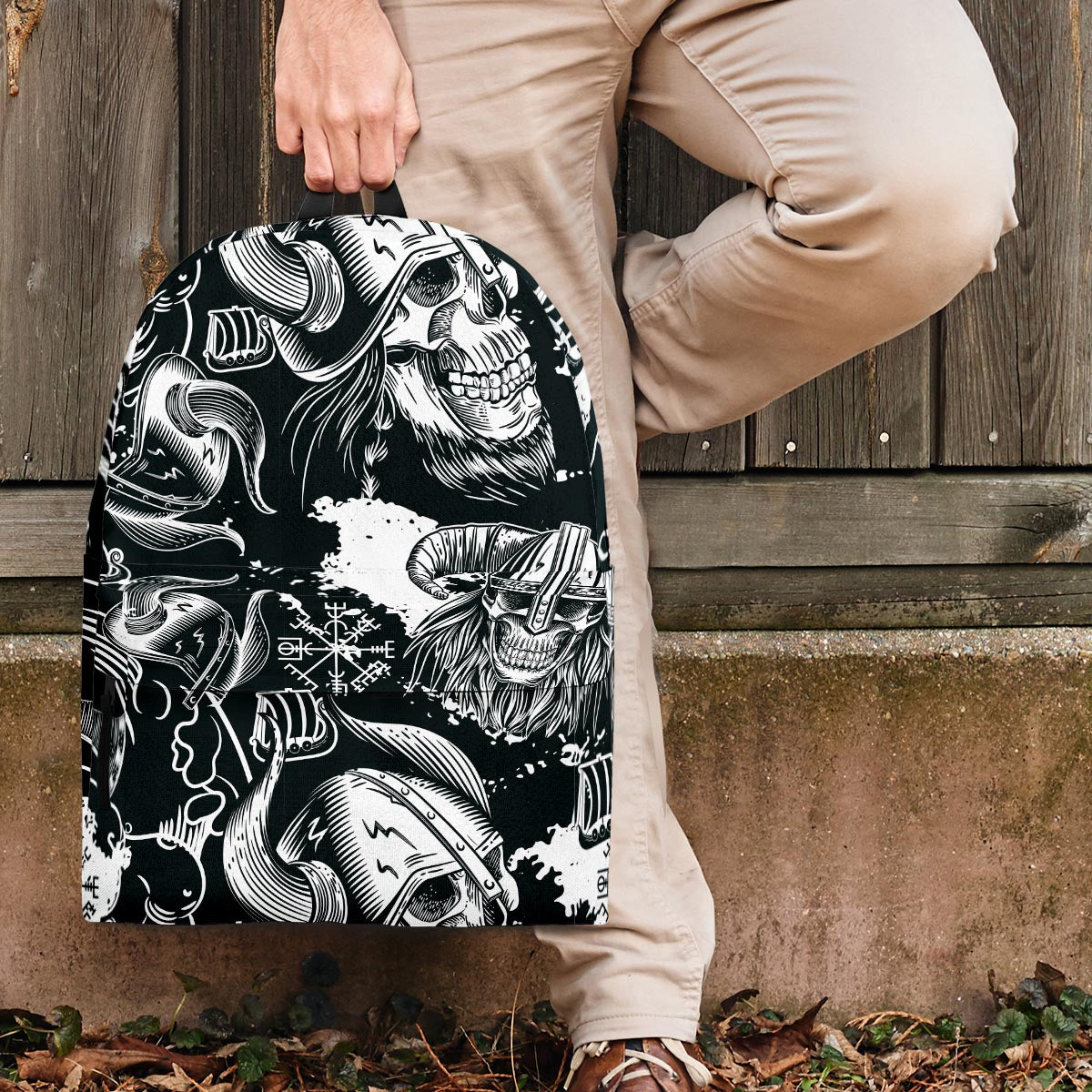 Viking Skull Backpack-grizzshop