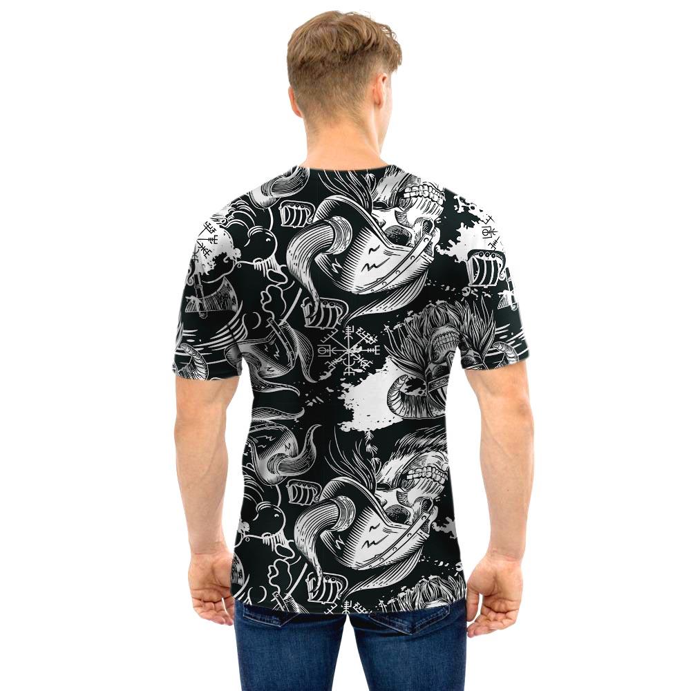 Viking Skull Men T Shirt-grizzshop