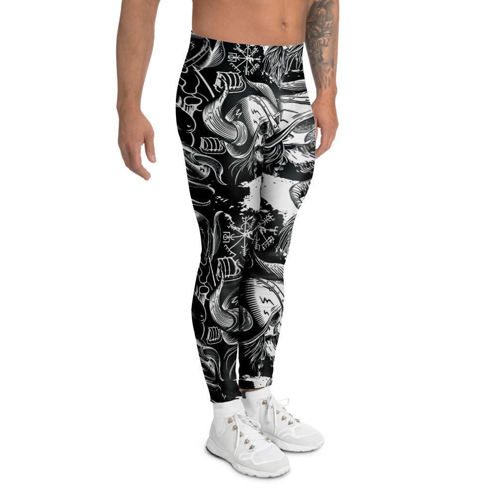 Viking Skull Men's Leggings-grizzshop