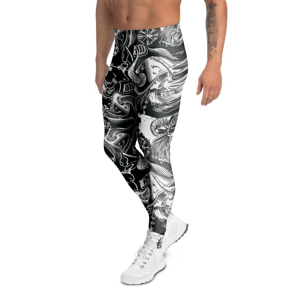 Viking Skull Men's Leggings-grizzshop