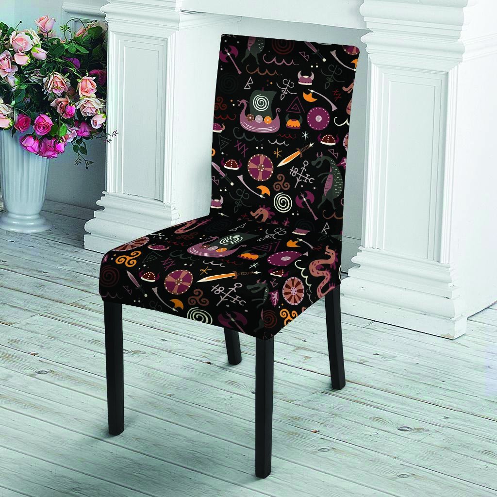 Viking Valhalla Cartoon Chair Cover-grizzshop