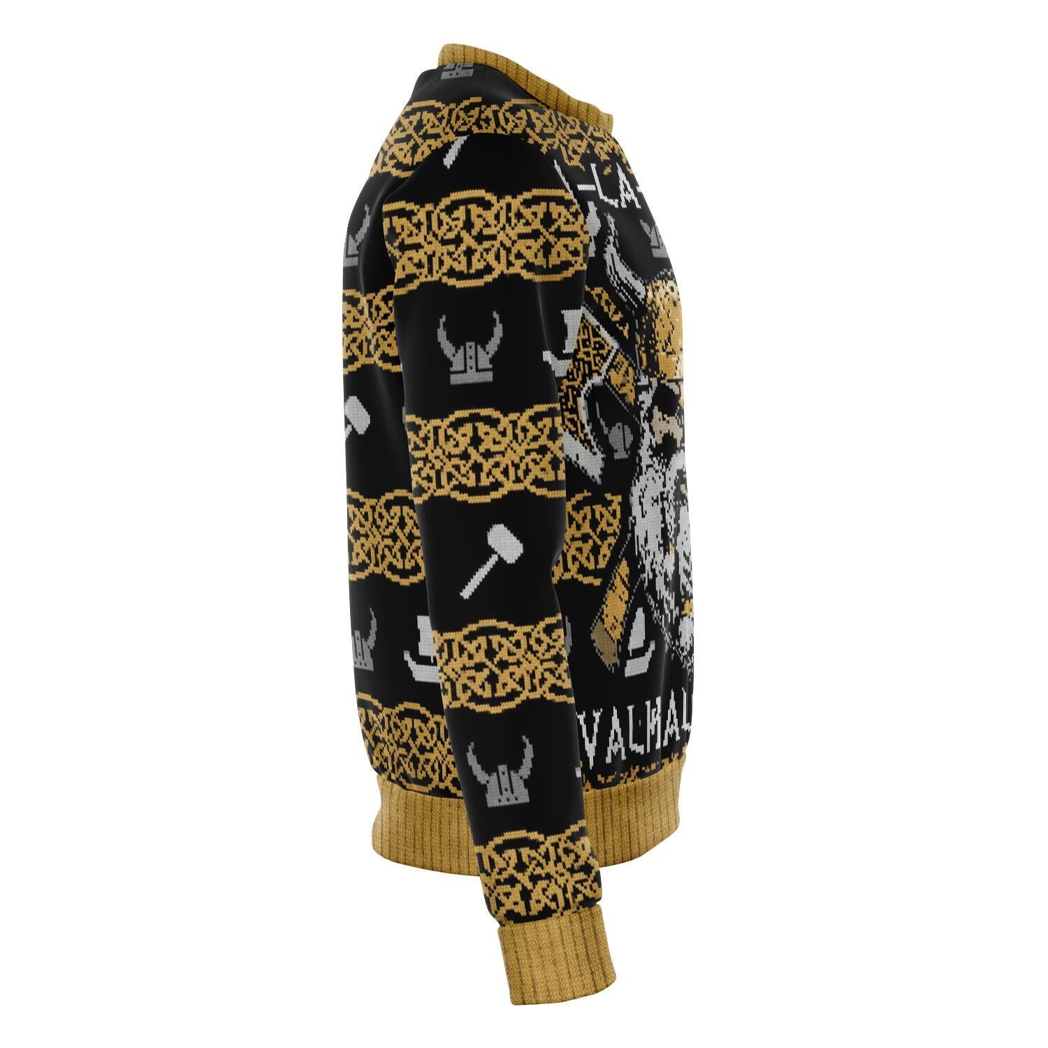 Viking Valhalla Christmas Ugly Sweater-grizzshop