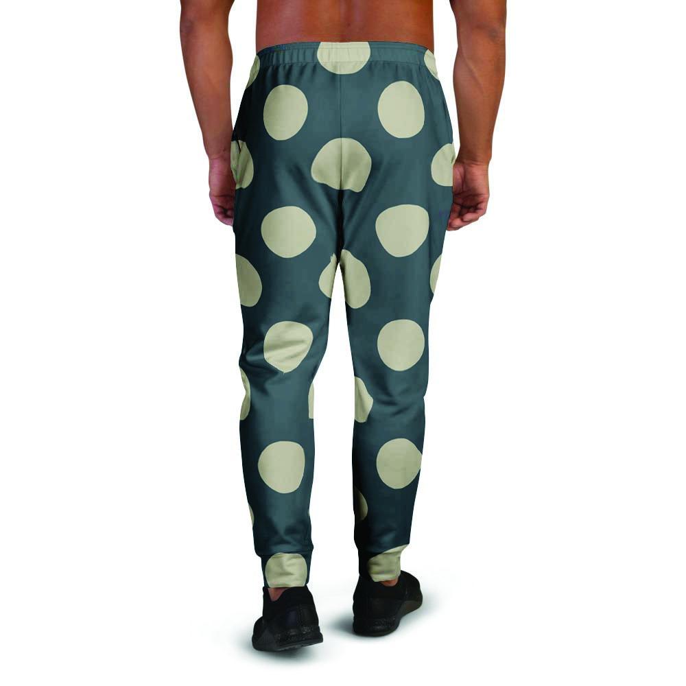 Vintage Black Polka Dot Men's Joggers-grizzshop