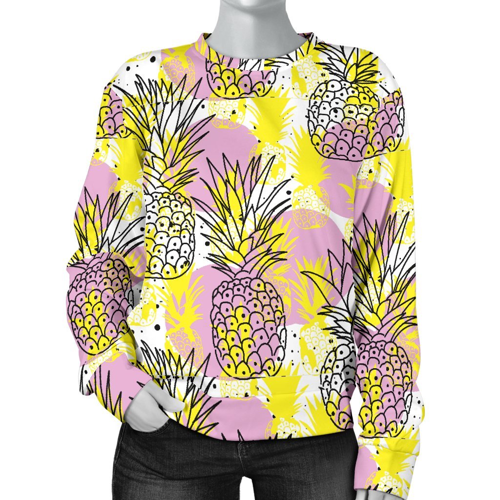 Vintage Premium Drawing Pineapple Print Sweatshirt-grizzshop