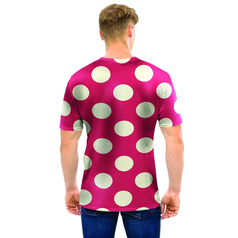 Vintage Red Polka Dot Men T Shirt-grizzshop