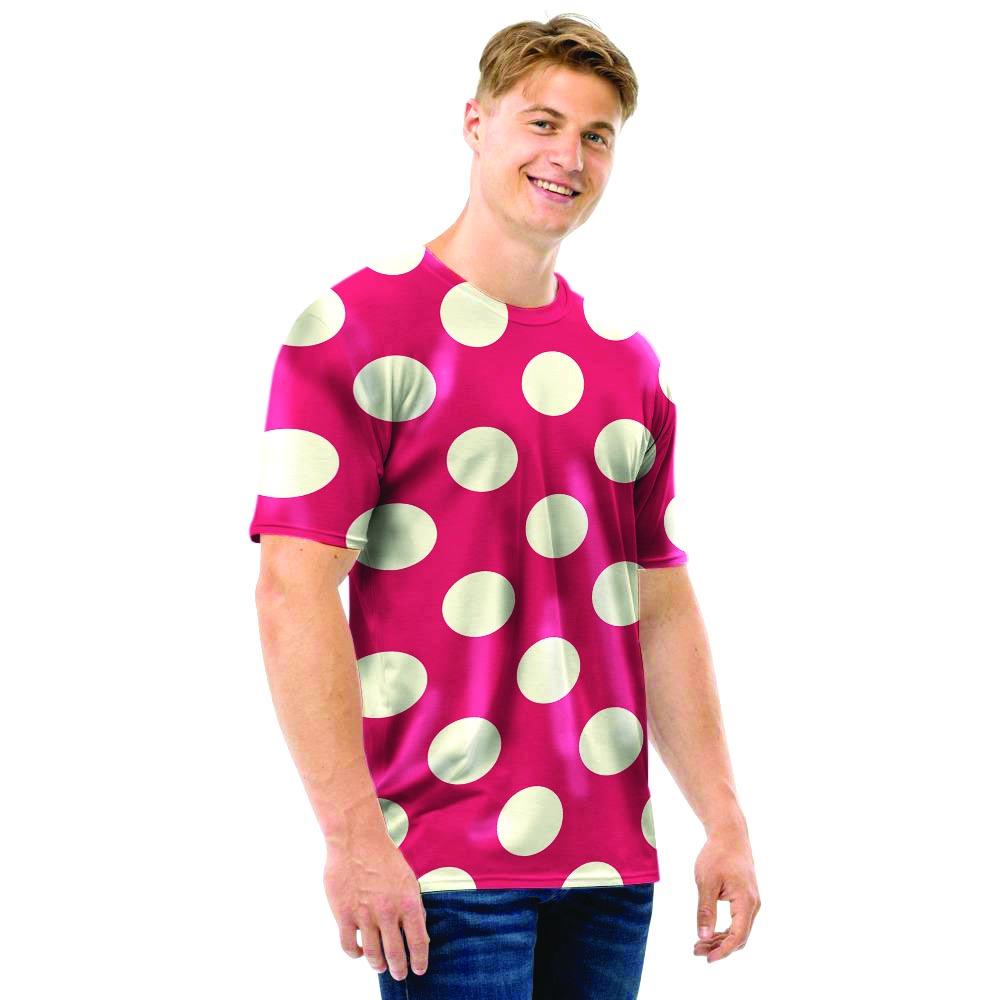 Vintage Red Polka Dot Men T Shirt-grizzshop