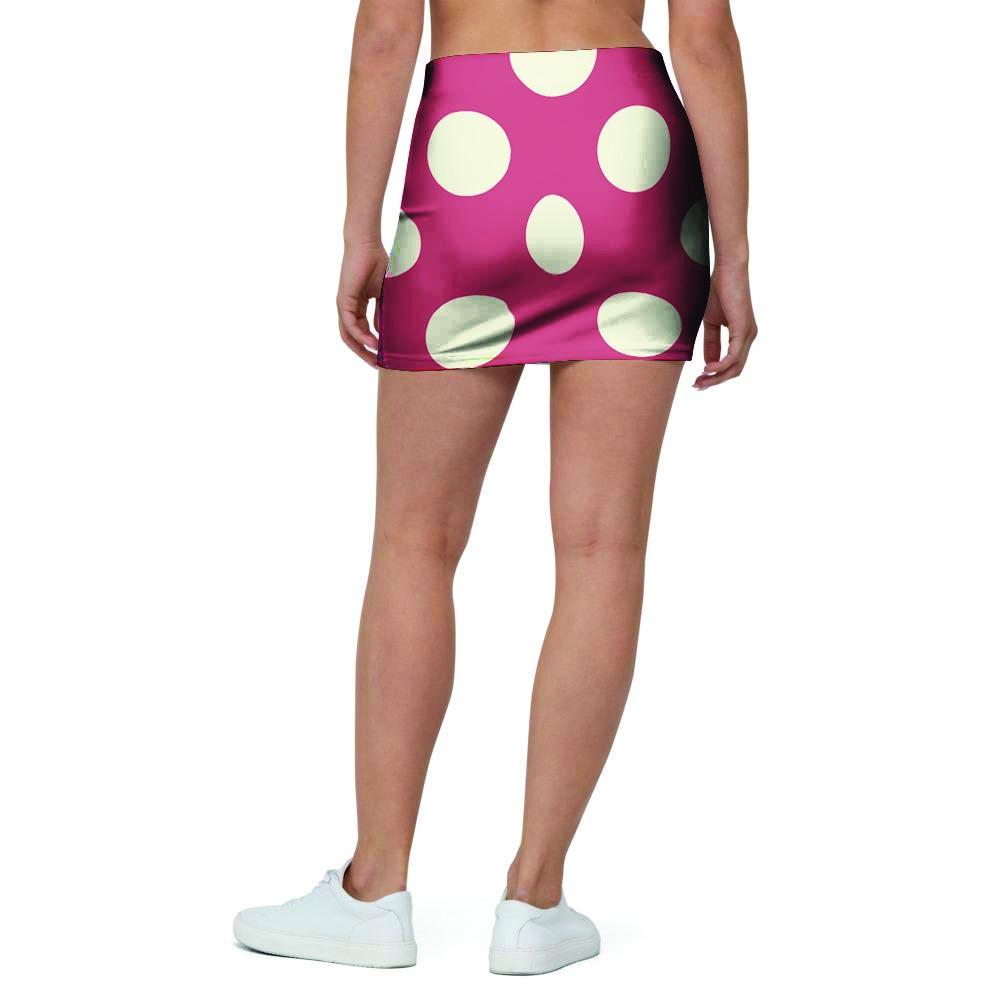 Vintage Red Polka Dot Mini Skirt-grizzshop