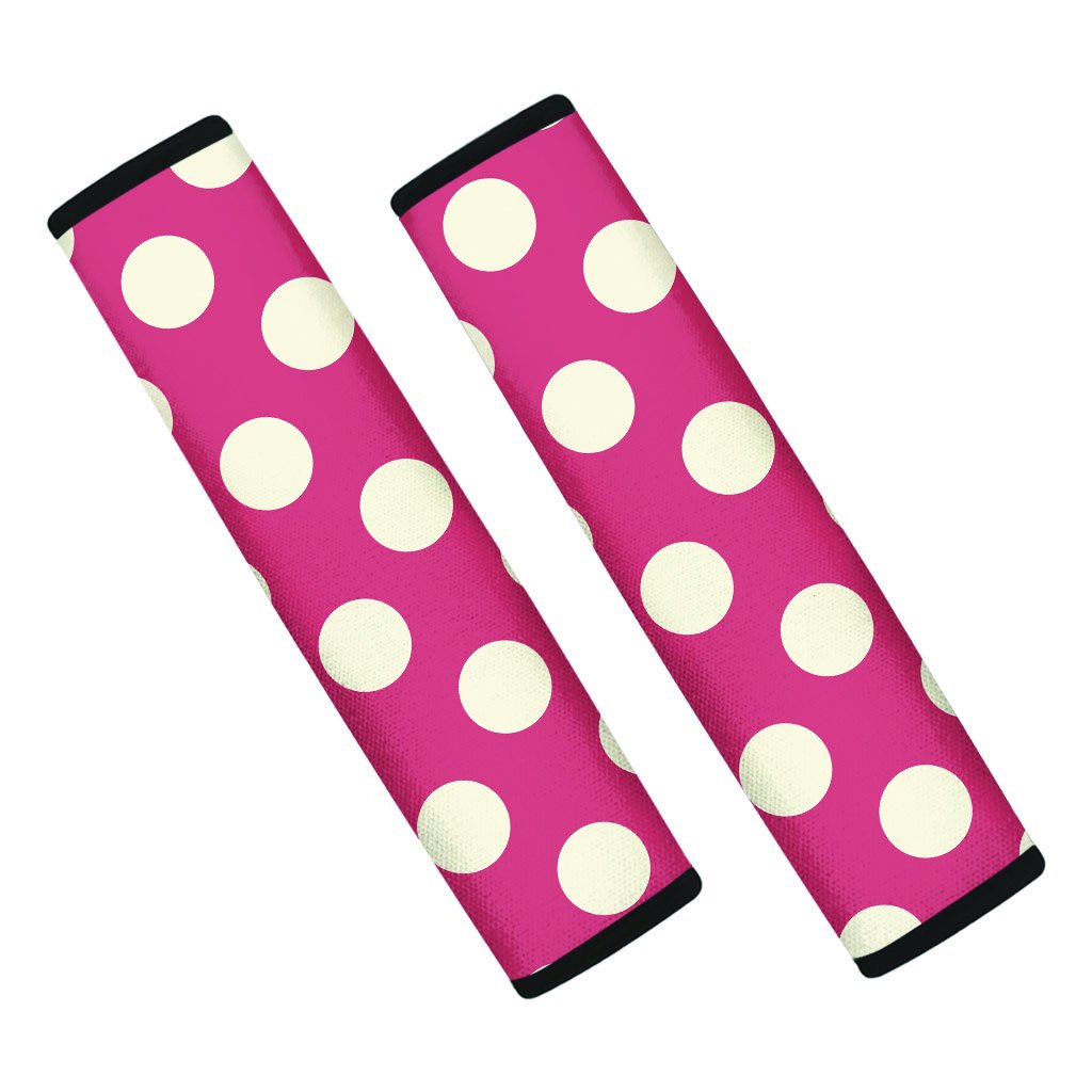 Vintage Red Polka Dot Seat Belt Cover-grizzshop