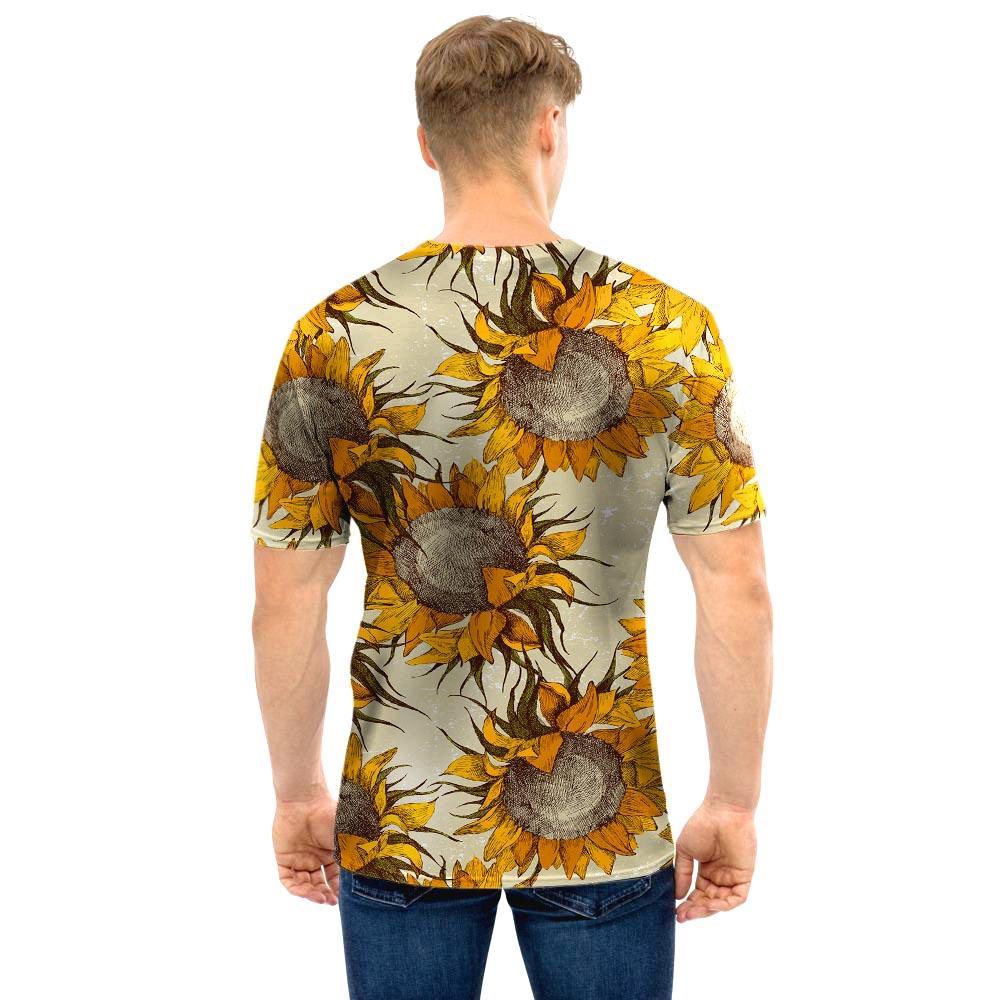 Vintage Sunflower Men T Shirt-grizzshop