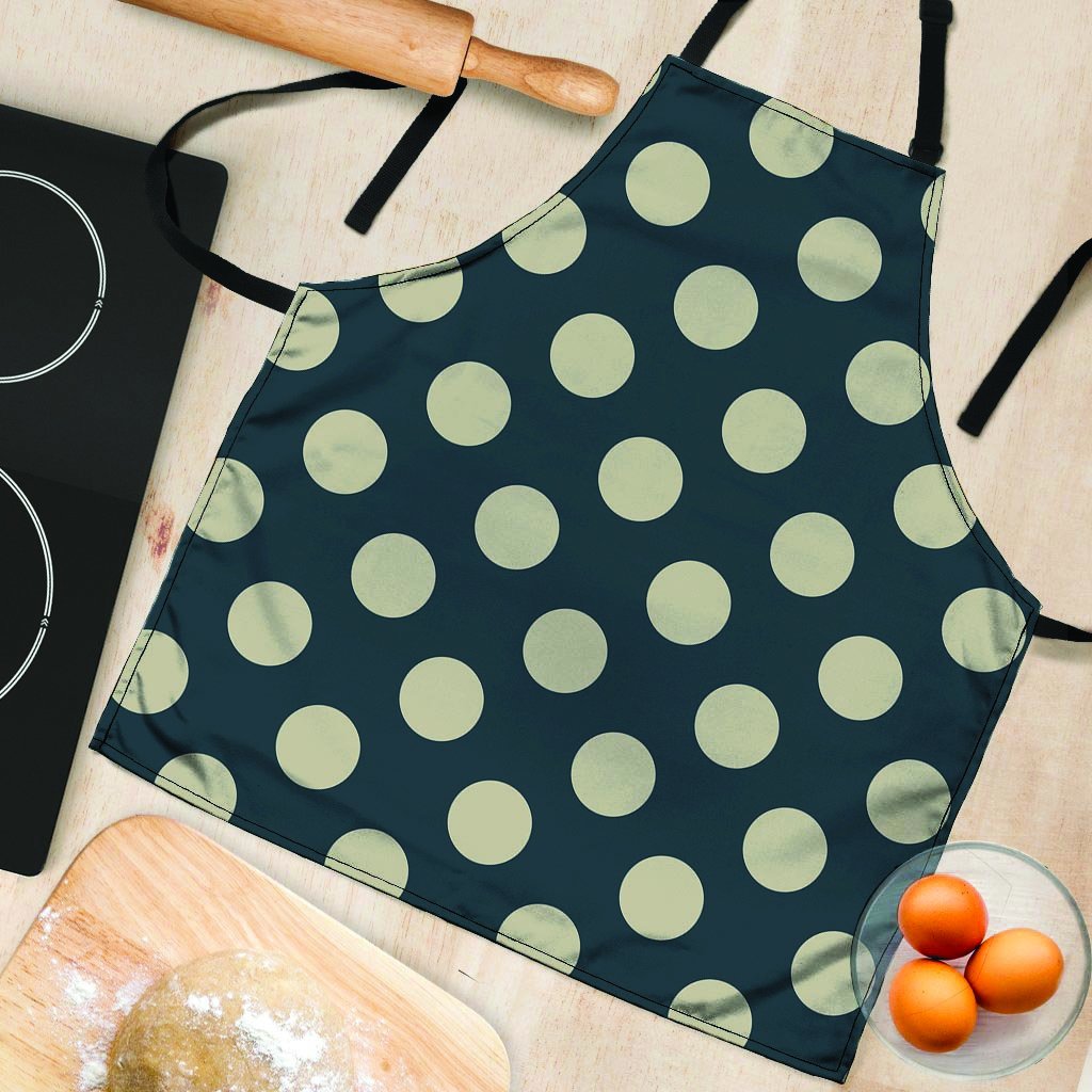 Vintage Black Polka Dot Women's Apron-grizzshop
