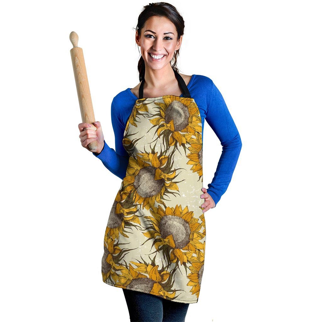 Vintage Sunflower Women's Apron-grizzshop