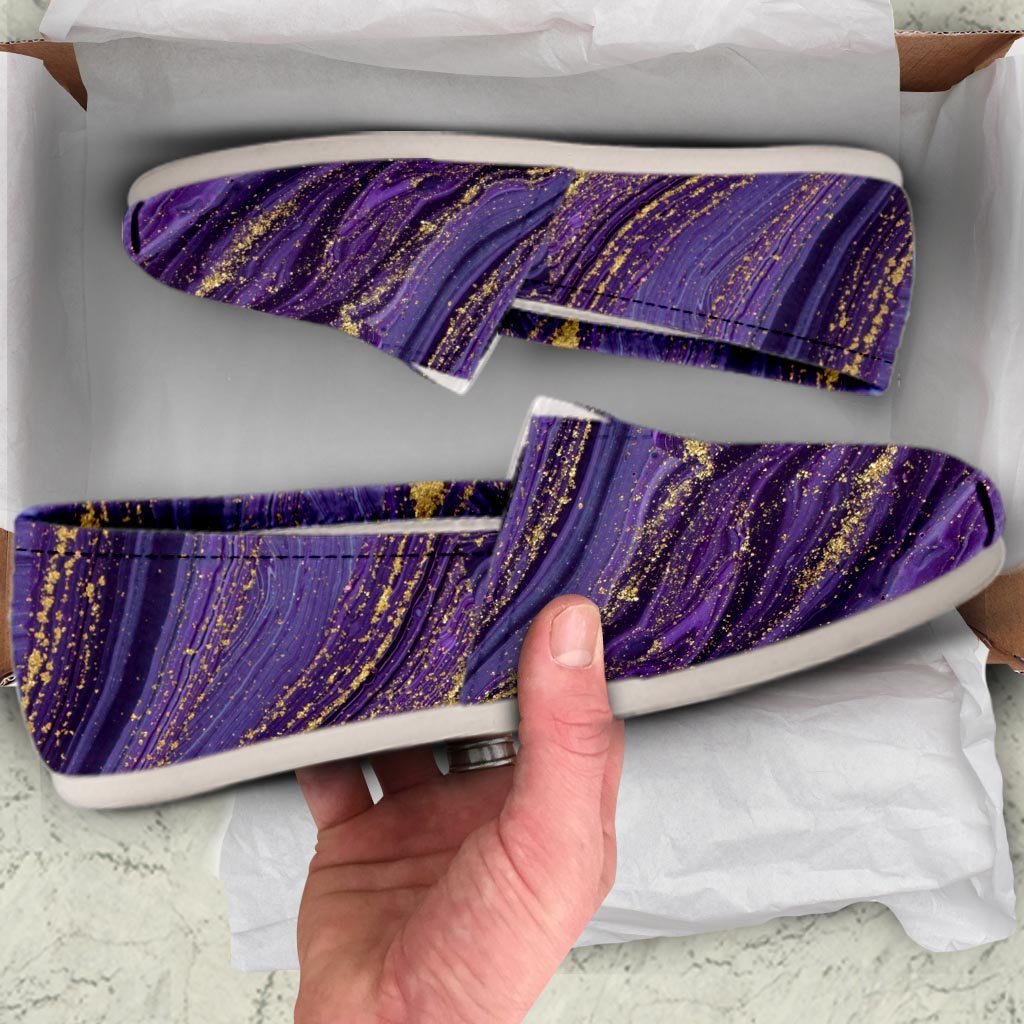 Violet Marble Canvas Shoes-grizzshop