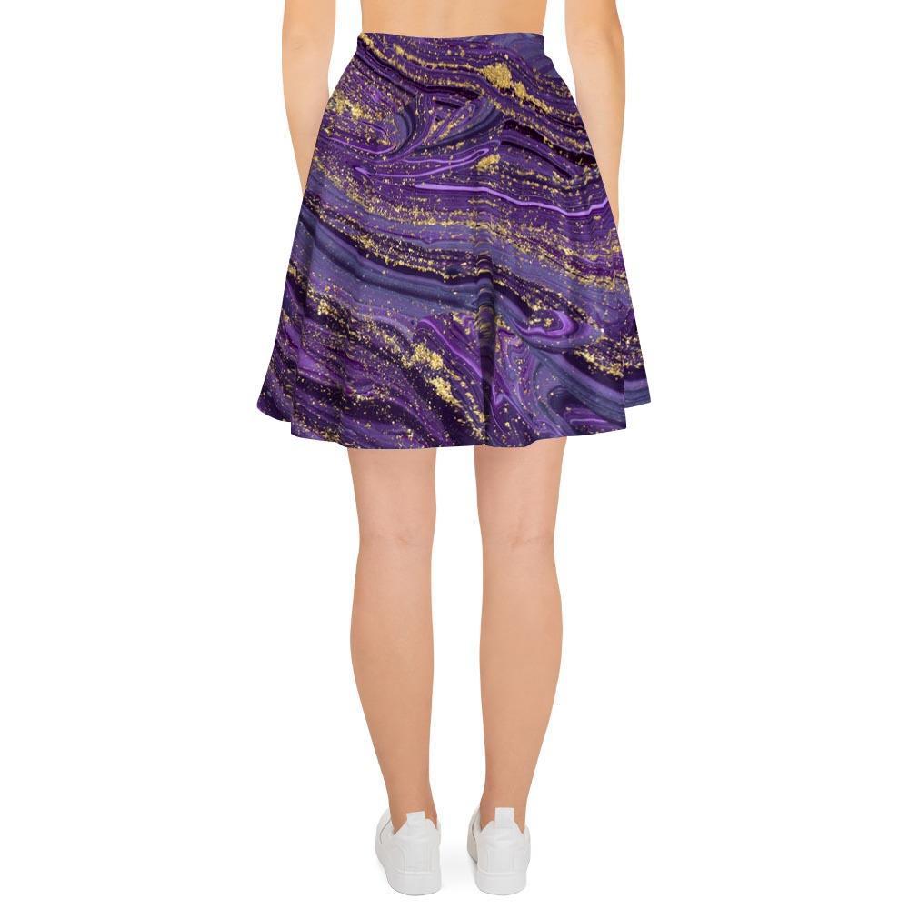 Violet Marble Women's Skirt-grizzshop