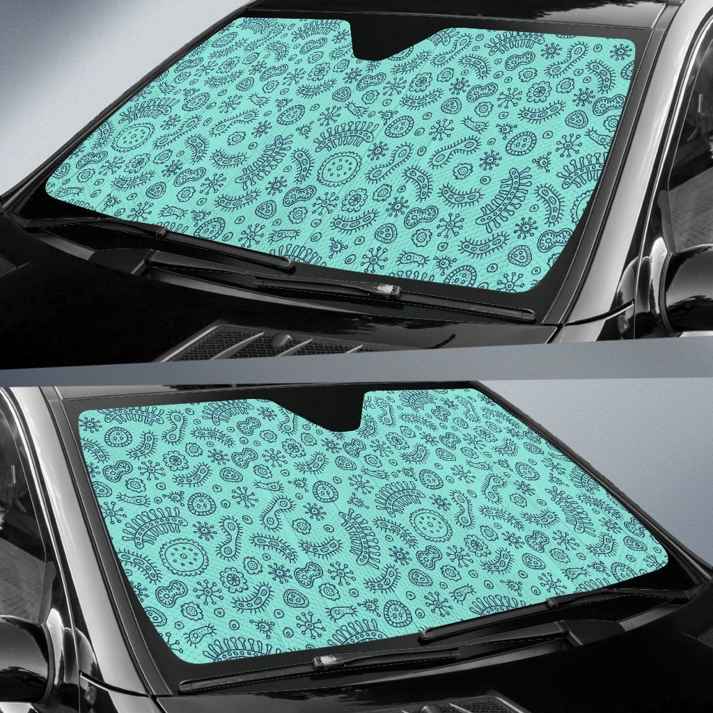 Virus Bacteria Pattern Print Car Sun Shade-grizzshop