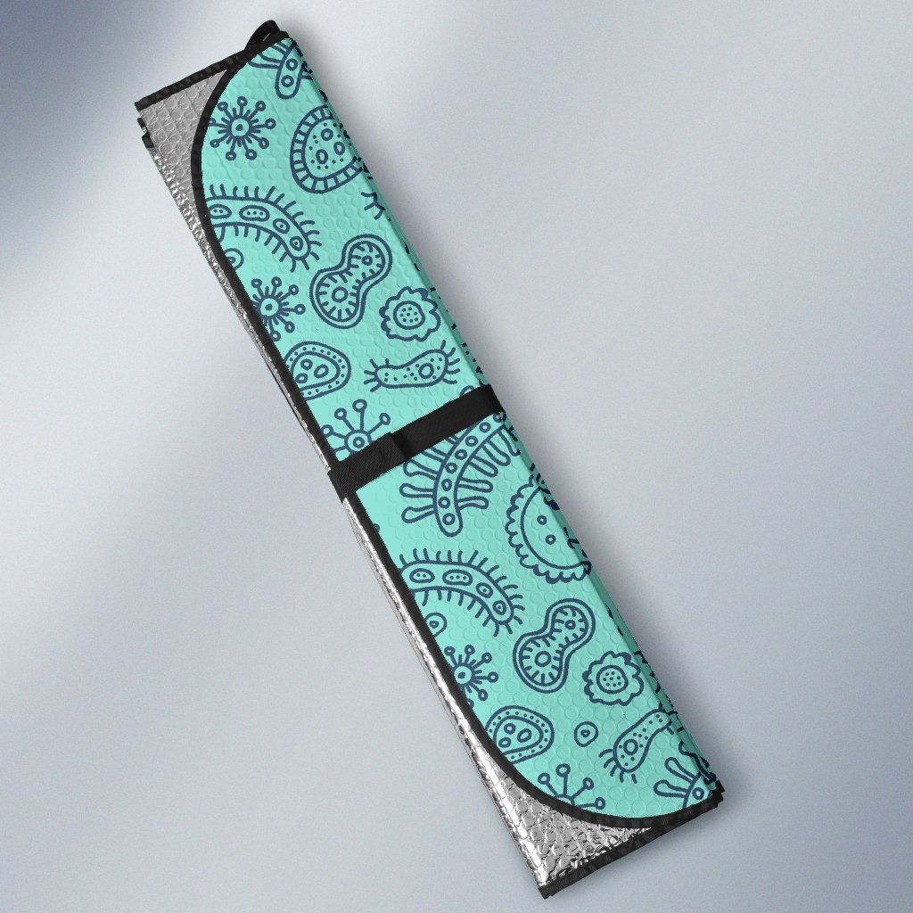 Virus Bacteria Pattern Print Car Sun Shade-grizzshop