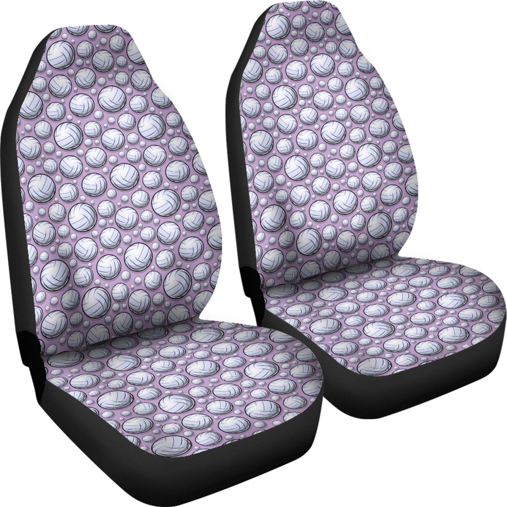 Volleyball Print Pattern Universal Fit Car Seat Cover-grizzshop
