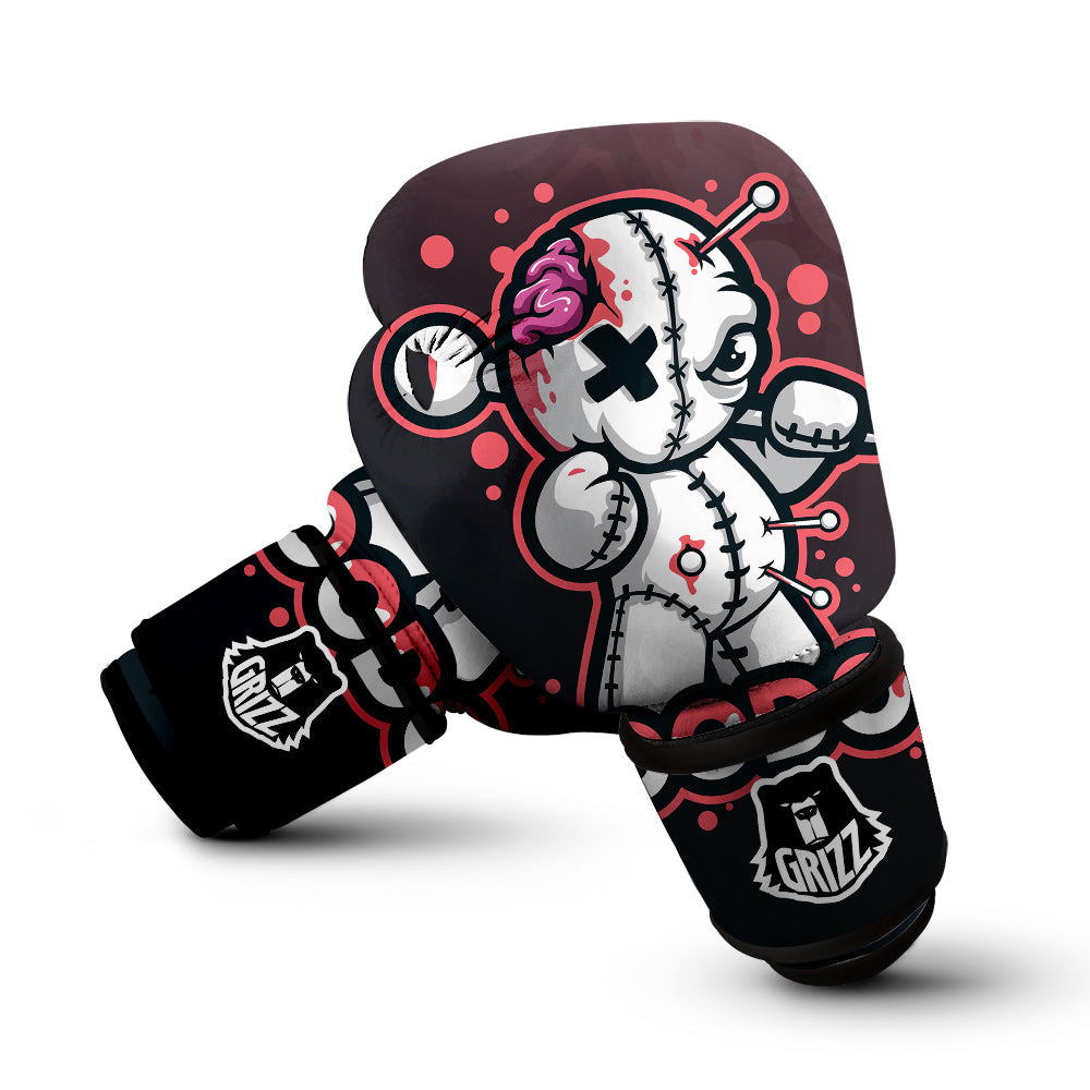 Voodoo Doll Cartoon Print Boxing Gloves-grizzshop