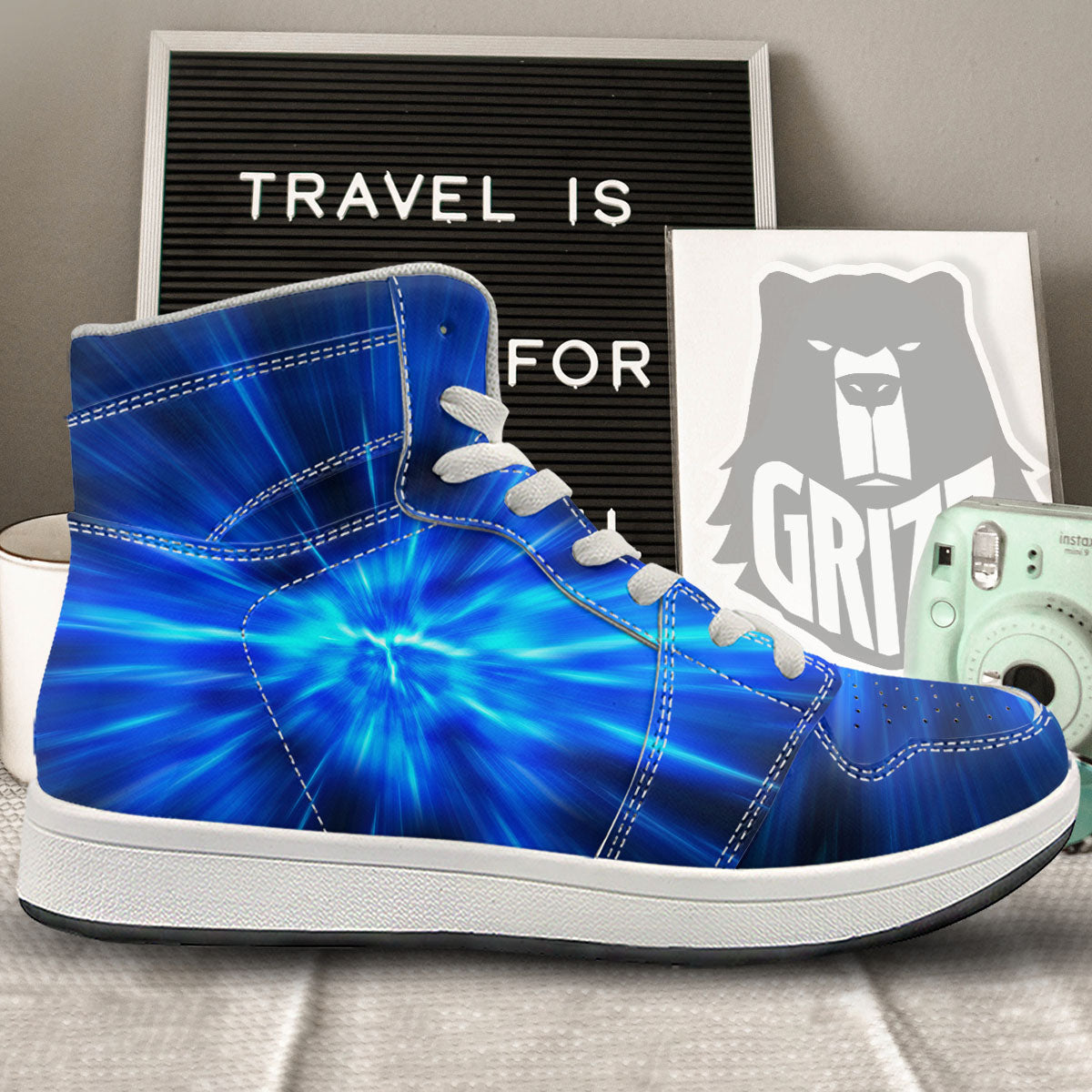 Vortex Lightspeed Print High Top Sneakers-grizzshop