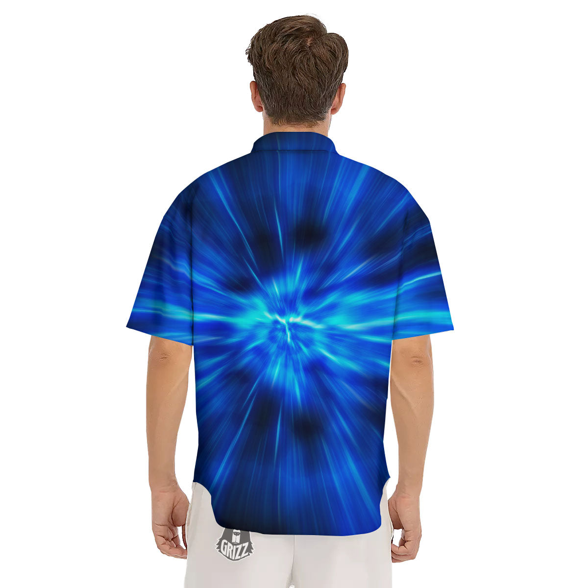 Vortex Lightspeed Print Men's Short Sleeve Shirts-grizzshop