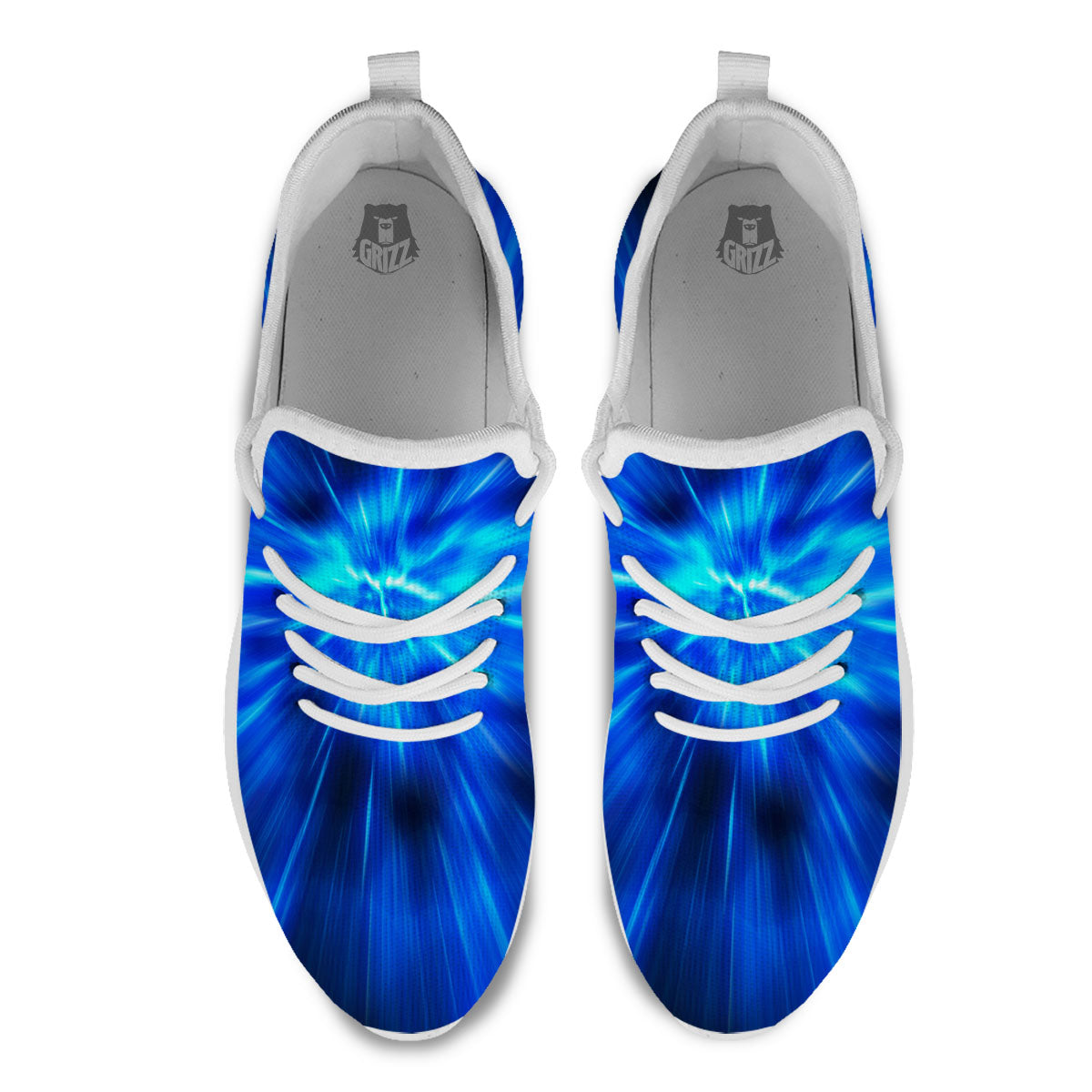 Vortex Lightspeed Print White Athletic Shoes-grizzshop