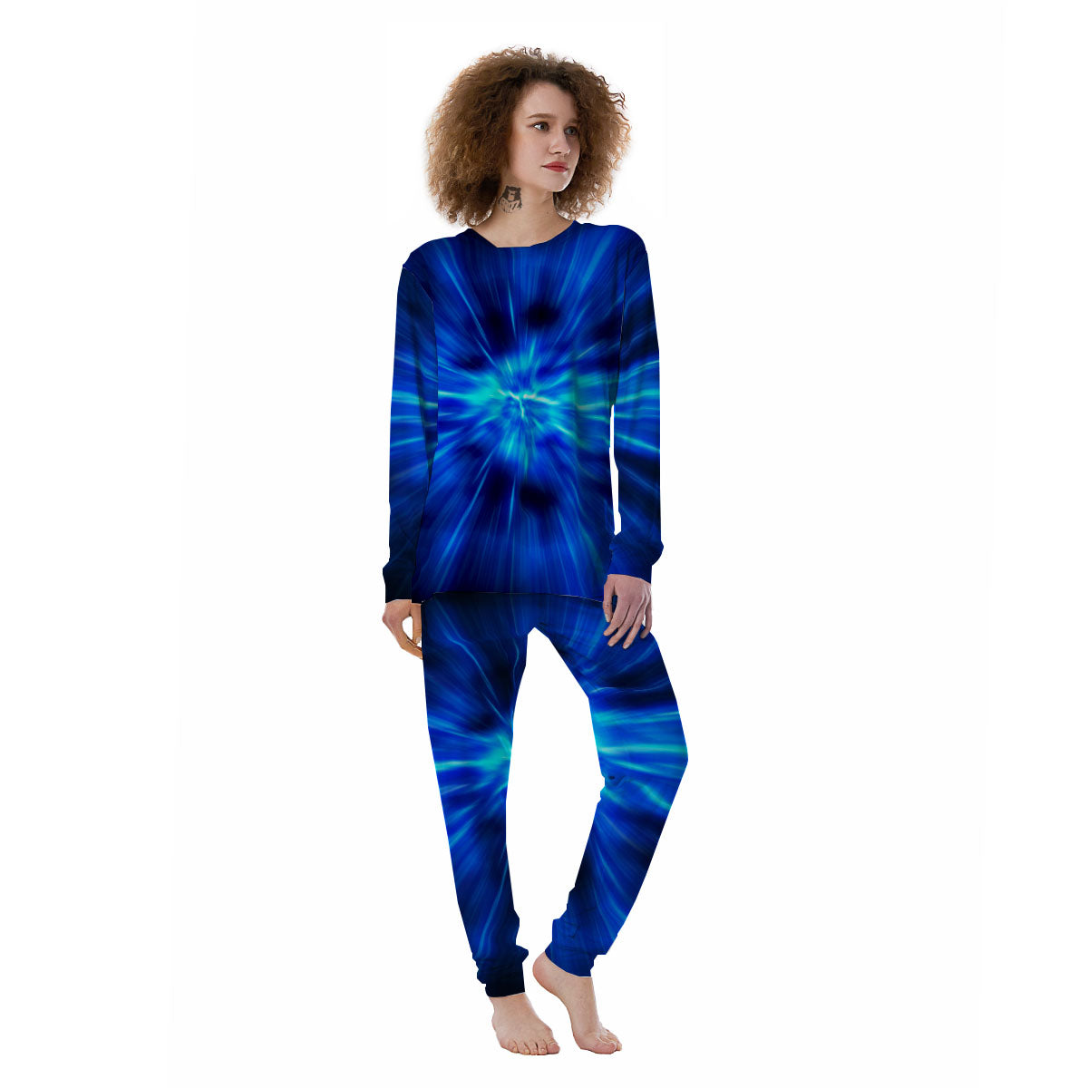 Vortex Lightspeed Print Women's Pajamas-grizzshop