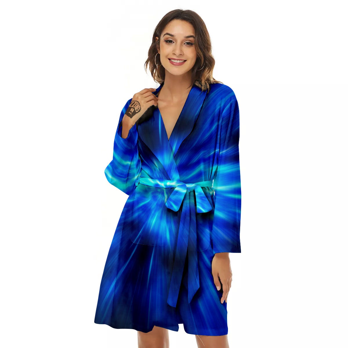 Vortex Lightspeed Print Women's Robe-grizzshop
