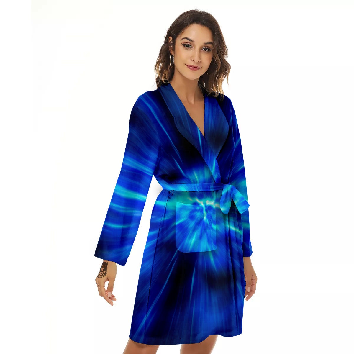 Vortex Lightspeed Print Women's Robe-grizzshop