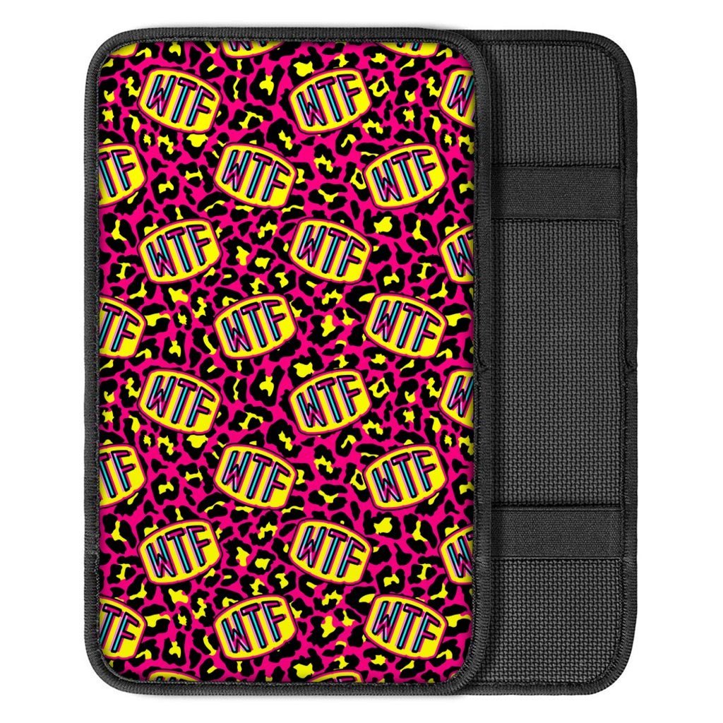 WTF Cheetah Hiphop Graffiti Print Car Console Cover-grizzshop