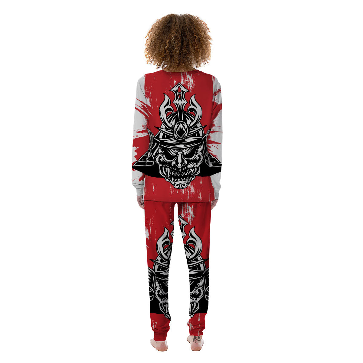 Warrior Japanese Samurai Print Women's Pajamas-grizzshop