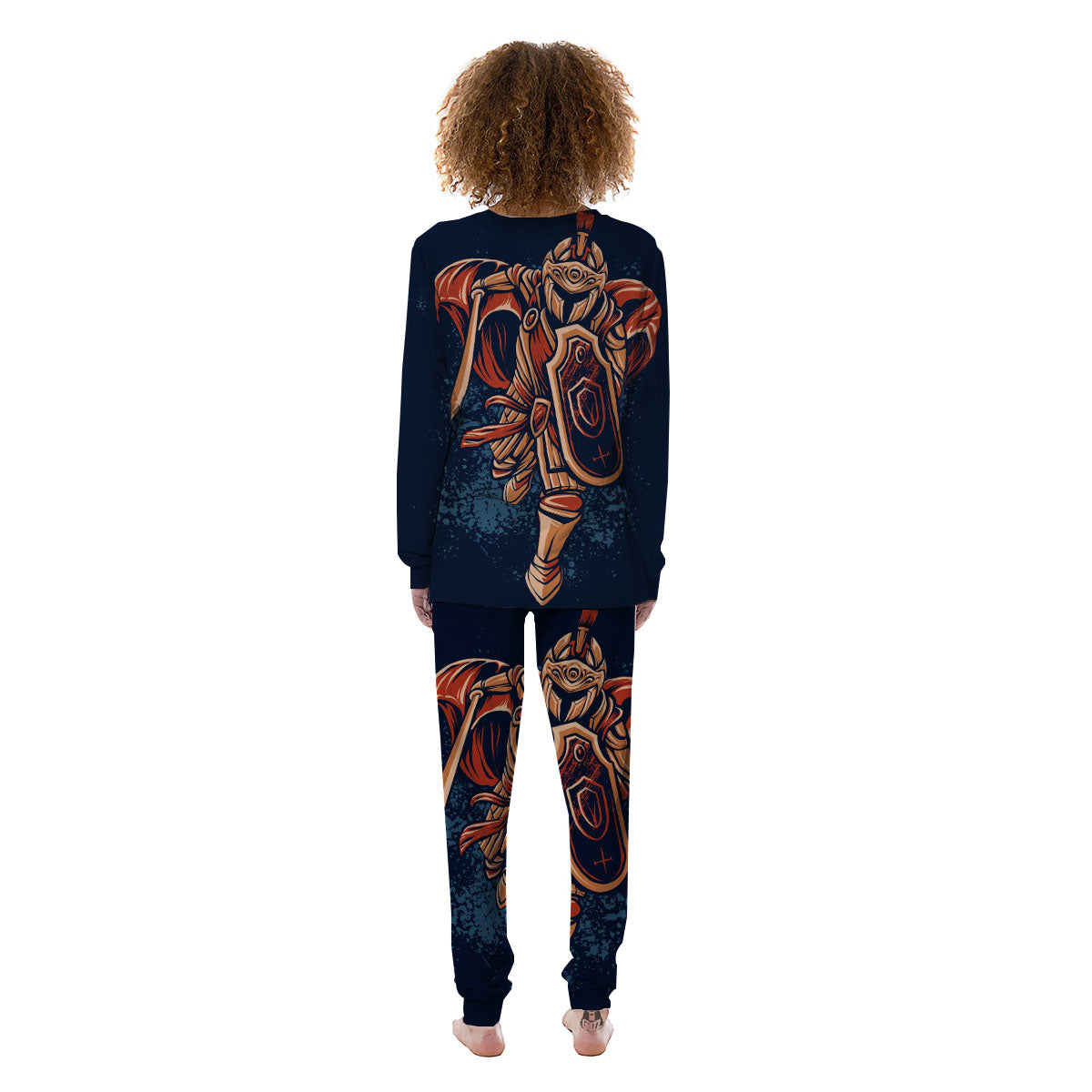 Warrior Spartan Print Women's Pajamas-grizzshop