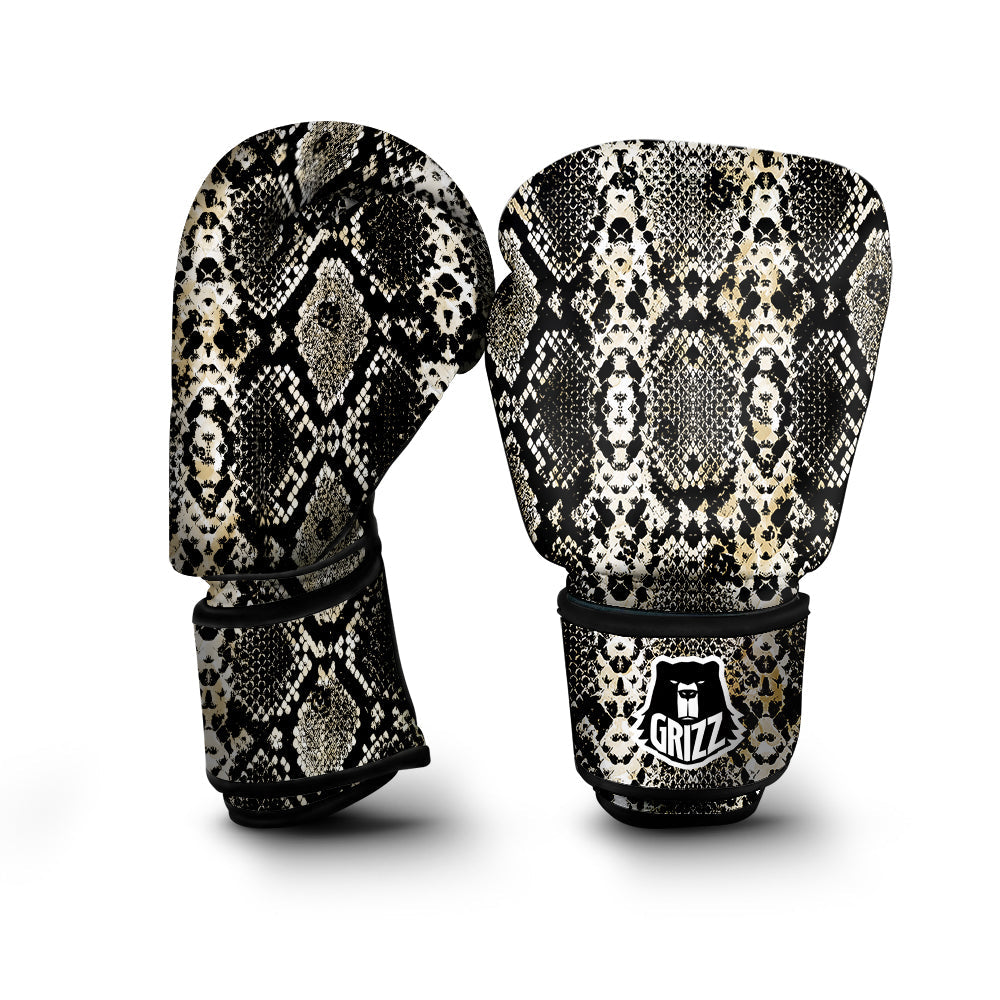 Watercolor Abstract Snake Animal Skin Print Boxing Gloves-grizzshop