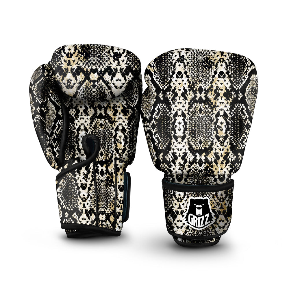Watercolor Abstract Snake Animal Skin Print Boxing Gloves-grizzshop