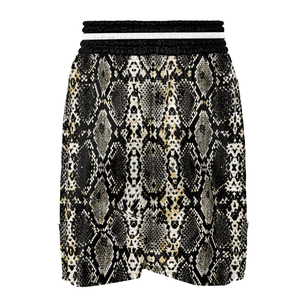 Watercolor Abstract Snake Animal Skin Print Boxing Shorts-grizzshop