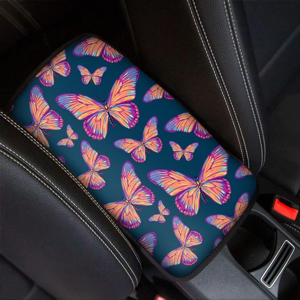 Watercolor Butterfly Print Car Console Cover-grizzshop
