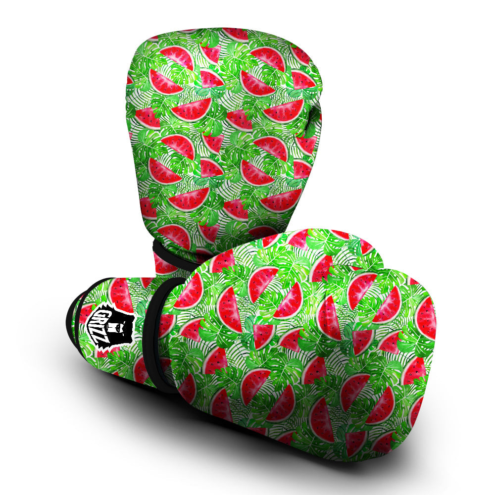 Watermelon Aloha Tropical Print Pattern Boxing Gloves-grizzshop
