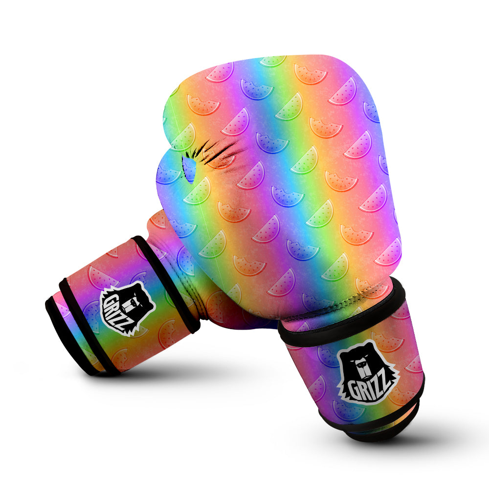 Watermelon Colorful Print Pattern Boxing Gloves-grizzshop