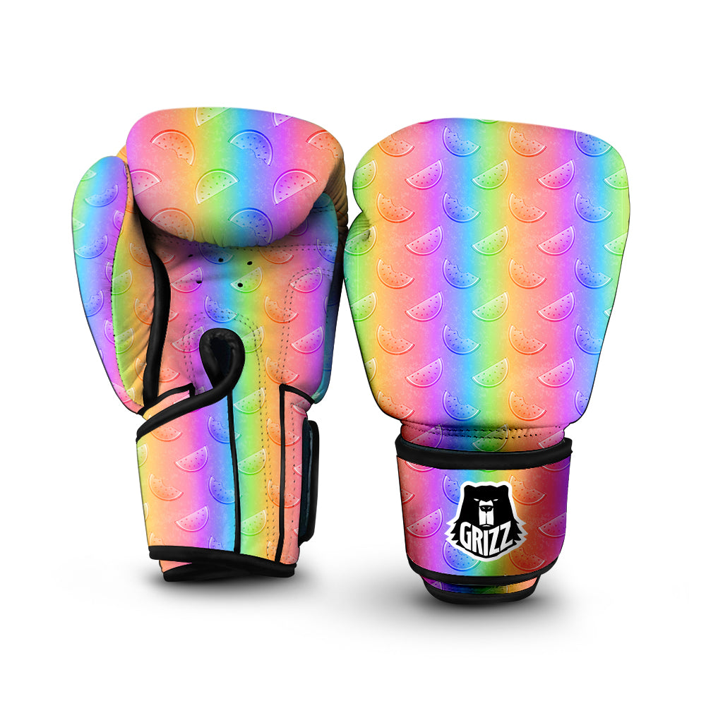 Watermelon Colorful Print Pattern Boxing Gloves-grizzshop