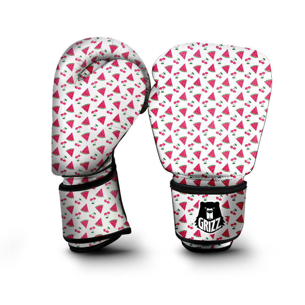 Watermelon Cute Berry Print Pattern Boxing Gloves-grizzshop