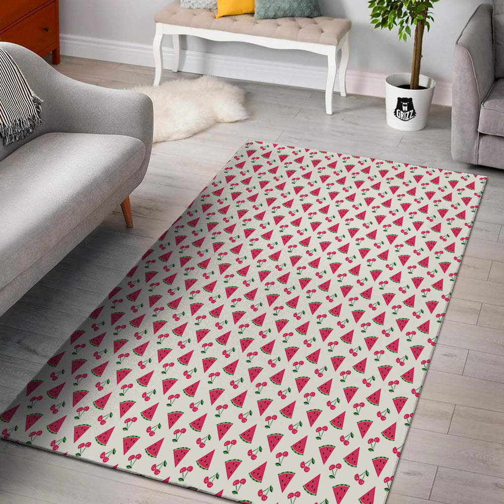 Watermelon Cute Berry Print Pattern Floor Mat-grizzshop