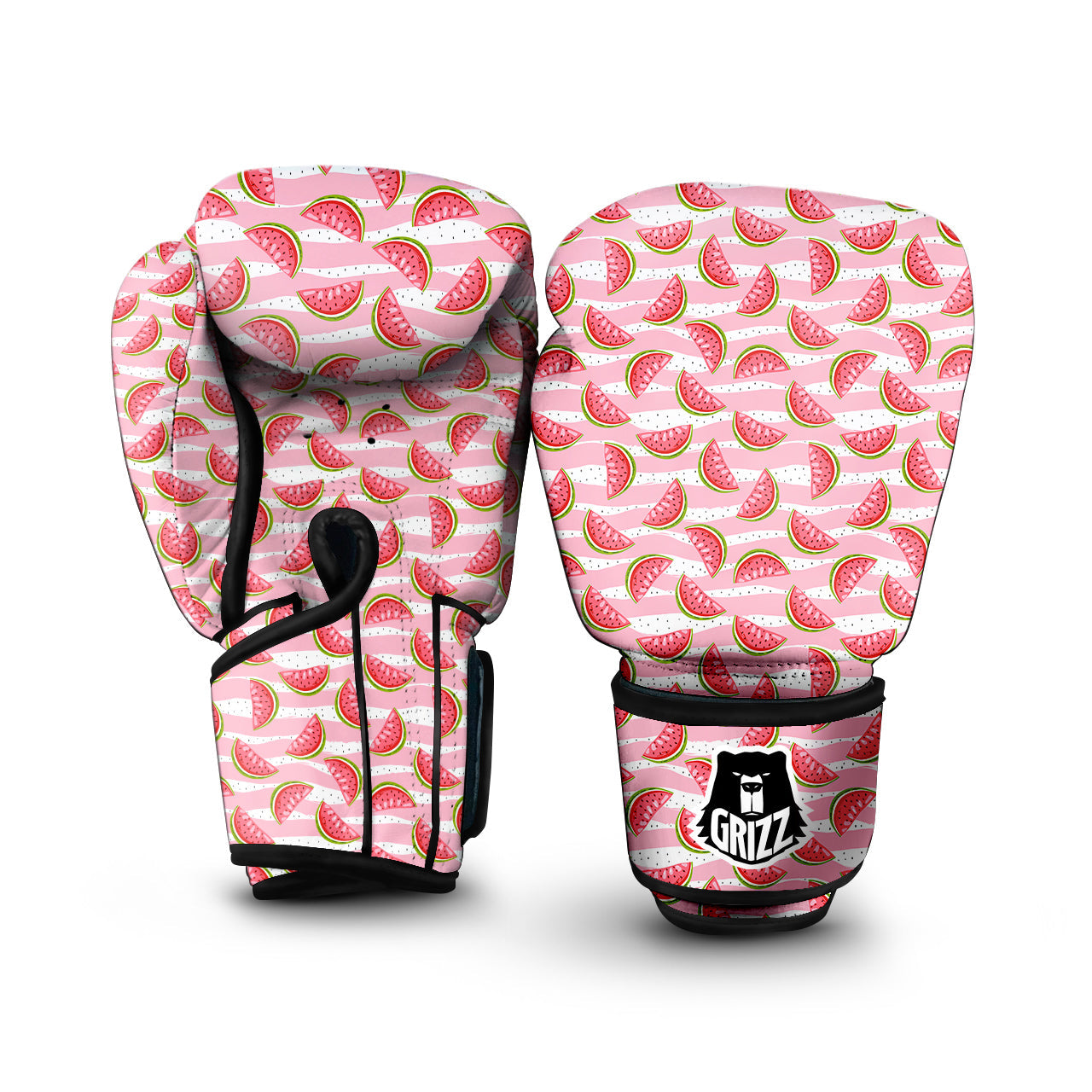 Watermelon Pieces Cute Print Pattern Boxing Gloves-grizzshop