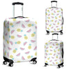 Watermelon Pineapple Piece White Pattern Print Luggage Cover Protector-grizzshop