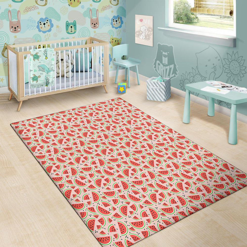 Watermelon Slices Cute Print Pattern Floor Mat-grizzshop